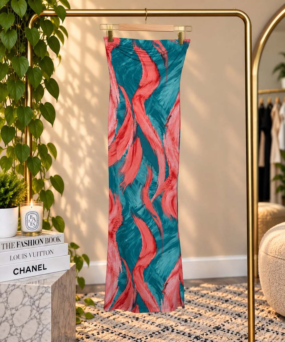 Fashion Nova Different Strokes Mesh Midi Dress Size M Teal Combo
